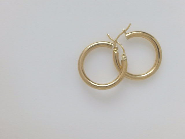 18k Yellow Gold Argollas 2.6g
