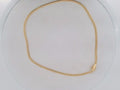 14k Yellow Gold Cadena Cubana Solida De Fabrica Cirrie De Caja 23.3g