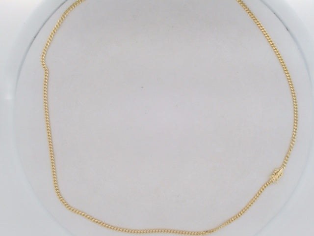 10k Yellow Gold Cadena Cubana Solida De Fabrica Cirrie De Caja 16.2g