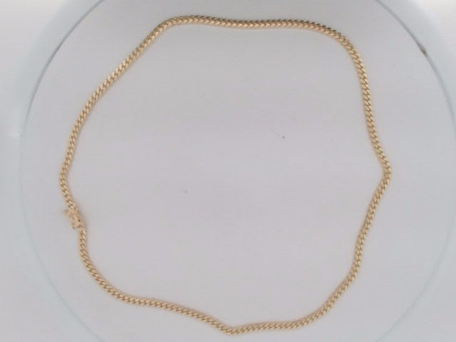 10k Yellow Gold Cadena Cubana Solida De Fabrica Cirrie De Caja 25.1g