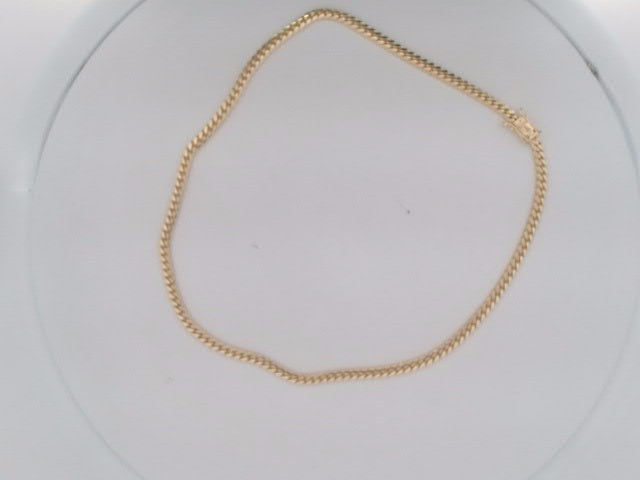 10k Yellow Gold Cadena Cubana Solida De Fabrica Cirrie De Caja 20.2g