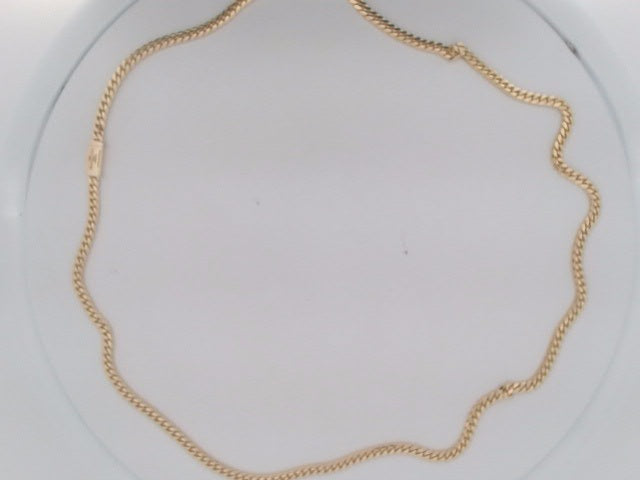 10k Yellow Gold Cadena Cubana Solida De Fabrica Cirrie De Caja 29.5g