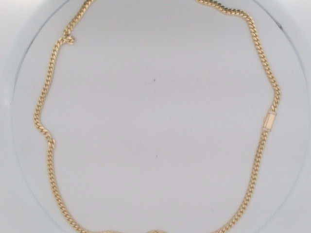 10k Yellow Gold Cadena Cubana Solida De Fabrica Cirrie De Caja 42.5g