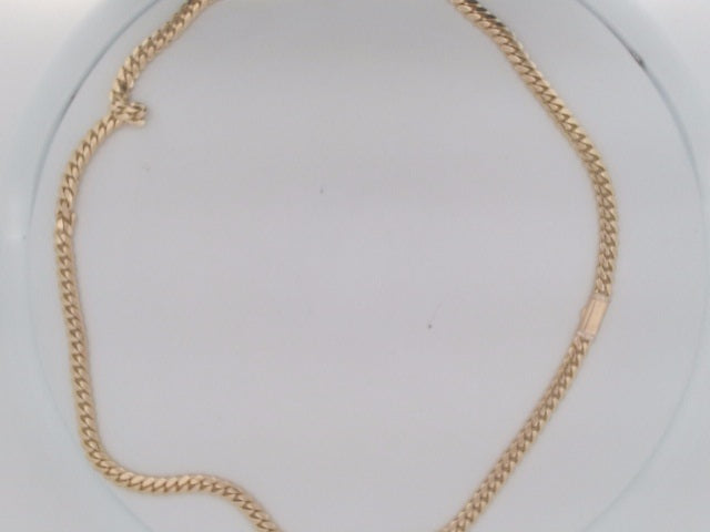 10k Yellow Gold Cadena Cubana Solida De Fabrica Cirrie De Caja 62.3g