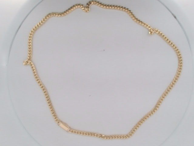 10k Yellow Gold Cadena Cubana Solida De Fabrica Cirrie De Caja 39.2g