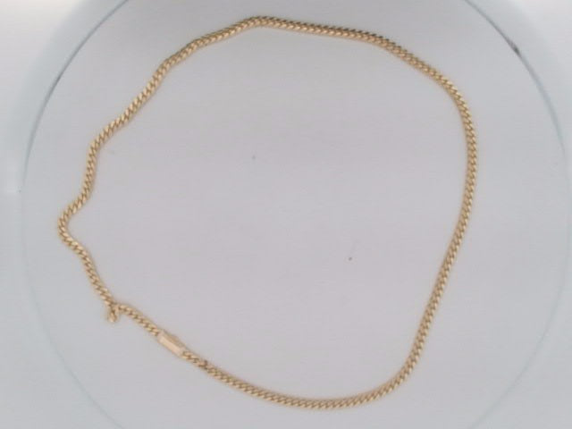 10k Yellow Gold Cadena Cubana Solida De Fabrica Cirrie De Caja 24.5g