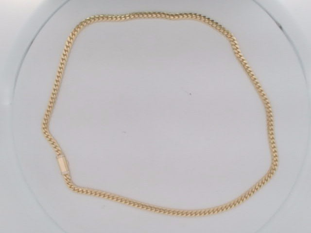 10k Yellow Gold Cadena Cubana Solida De Fabrica Cirrie De Caja 35.5g