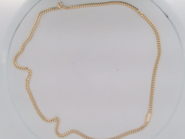10k Yellow Gold Cadena Cubana Solida De Fabrica Cirrie De Caja 29.5g