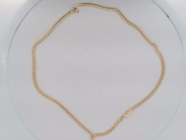 10k Yellow Gold Cadena Cubana Solida De Fabrica Cirrie De Caja 24.7g
