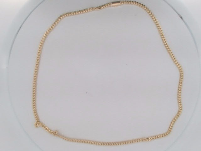 10k Yellow Gold Cadena Cubana Solida De Fabrica Cirrie De Caja 27.1g