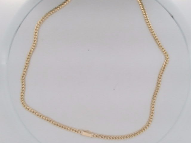 10k Yellow Gold Cadena Cubana Solida De Fabrica Cirrie De Caja 39.2g