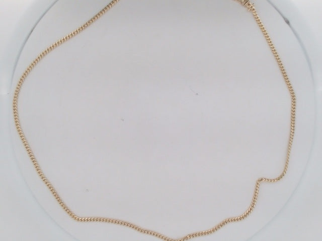 10k Yellow Gold Cadena Cubana Solida De Fabrica Cirrie De Caja 18.9g