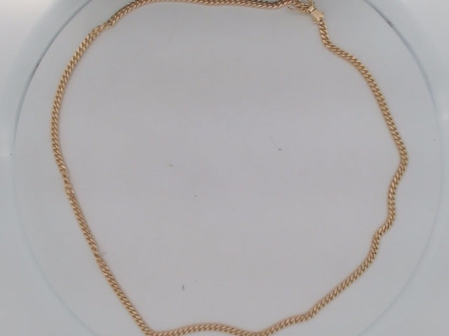 10k Yellow Gold Cadena Cubana Solida De Fabrica Cirrie De Caja 26.1g