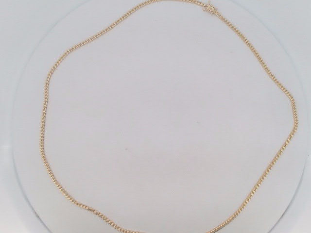 10k Yellow Gold Cadena Cubana Solida De Fabrica Cirrie De Caja 12.7g