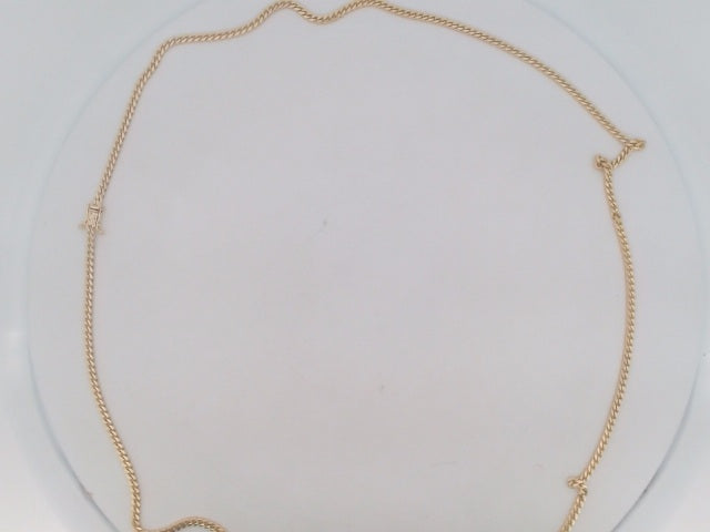 10k Yellow Gold Cadena Cubana Solida De Fabrica Cirrie De Caja 14.9g