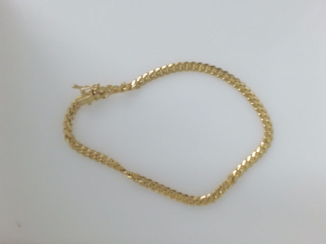 14k Yellow Gold Pulsera Solida De Fabrica 10.7g