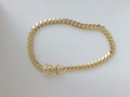 14k Yellow Gold Pulsera Solida De Fabrica 26.8g