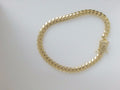 14k Yellow Gold Pulsera Solida De Fabrica 26.6g