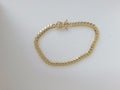 14k Yellow Gold Pulsera Solida De Fabrica 14.7g