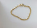 14k Yellow Gold Pulsera Solida De Fabrica 15.5g