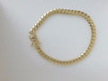 14k Yellow Gold Pulsera Solida De Fabrica 26.3g