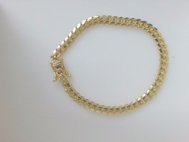 14k Yellow Gold Pulsera Solida De Fabrica 26.3g