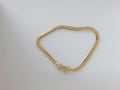 14k Yellow Gold Pulsera Solida De Fabrica 10.5g