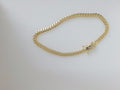 14k Yellow Gold Pulsera Solida De Fabrica 11.1g