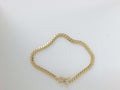 14k Yellow Gold Pulsera Solida De Fabrica 10.6g
