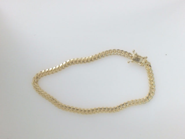 14k Yellow Gold Pulsera Solida De Fabrica 11.8g