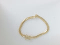 14k Yellow Gold Pulsera Solida De Fabrica 14.7g