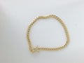14k Yellow Gold Pulsera Solida De Fabrica 15.5g