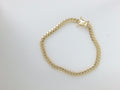 14k Yellow Gold Pulsera Solida De Fabrica 15.2g