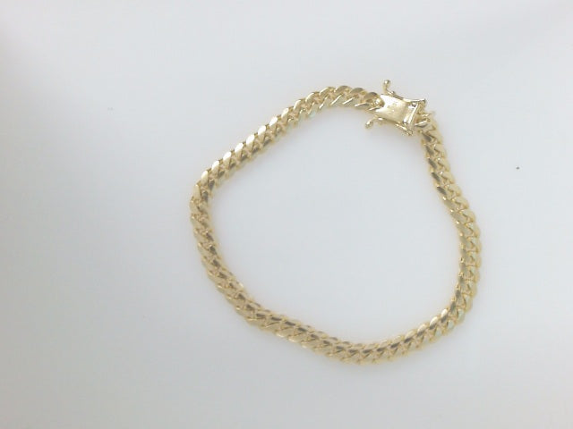 14k Yellow Gold Pulsera Solida De Fabrica 15.2g