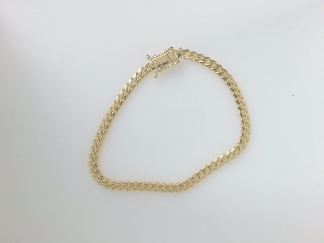 14k Yellow Gold Pulsera Solida De Fabrica 10.2g