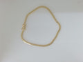14k Yellow Gold Pulsera Solida De Fabrica 5.4g