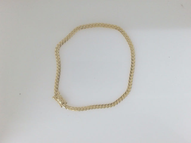 14k Yellow Gold Pulsera Solida De Fabrica 5.2g