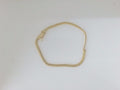 14k Yellow Gold Pulsera Solida De Fabrica 4.9g
