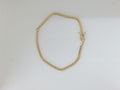 14k Yellow Gold Pulsera Solida De Fabrica 5g