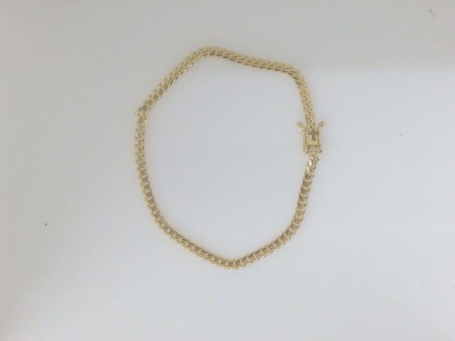 14k Yellow Gold Pulsera Solida De Fabrica 5g