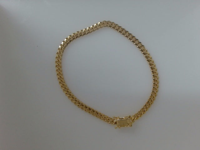 10k Yellow Gold Pulsera Solida De Fabrica 10g