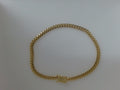 10k Yellow Gold Pulsera Solida De Fabrica 10.8g