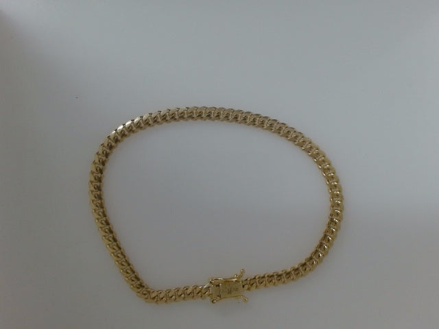 10k Yellow Gold Pulsera Solida De Fabrica 10.2g