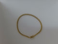 10k Yellow Gold Pulsera Solida De Fabrica 4.6g