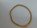 10k Yellow Gold Pulsera Solida De Fabrica 9.2g