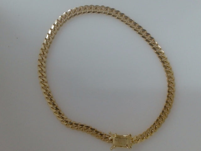 10k Yellow Gold Pulsera Solida De Fabrica 10.3g