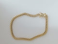 10k Yellow Gold Pulsera Solida De Fabrica 9.3g