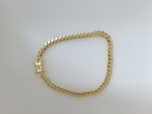 10k Yellow Gold Pulsera Solida De Fabrica 13.9g