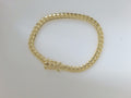 10k Yellow Gold Pulsera Solida De Fabrica 22g