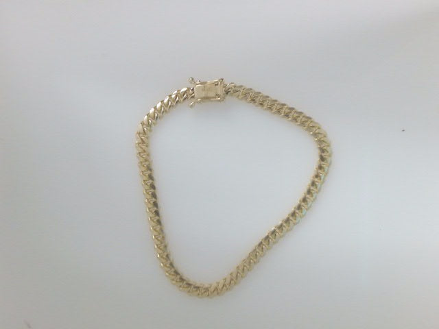 10k Yellow Gold Pulsera Solida De Fabrica 9.2g